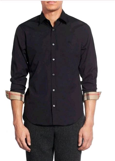 burberry black long sleeve shirt.